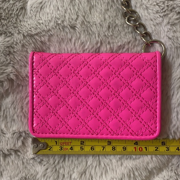 Express Maroon Sparkle Wristlet & Pink Card Holder - Picture 13 of 14